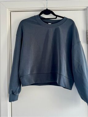 lululemon Softstream Perfectly Oversized Cropped Crew Black 8